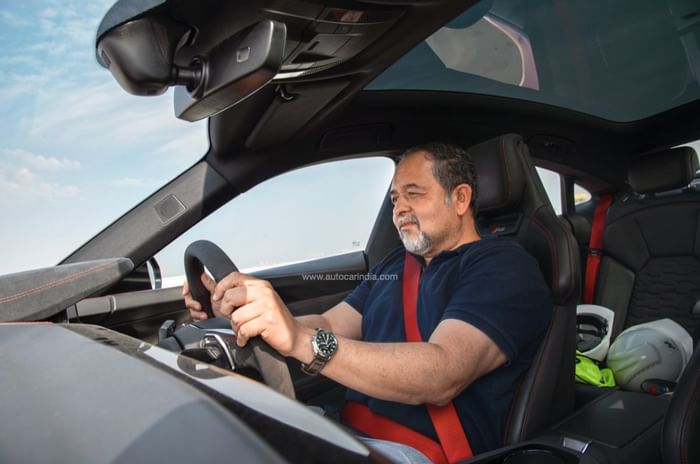 MTHL Shapur driving Audi RS e-tron GT